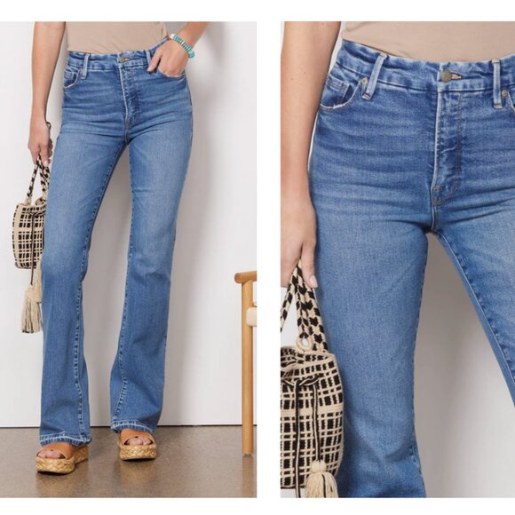 Good American Good Classic High Rise Boot Jean - women's 28 / 6 - Picture 4 of 12